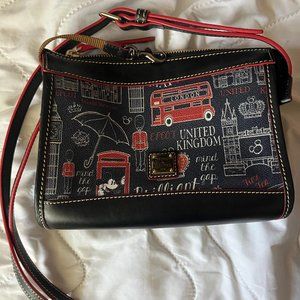 DISCONTINUED Dooney and Bourke Mickey and Minnie Mouse London Crossbody Purse